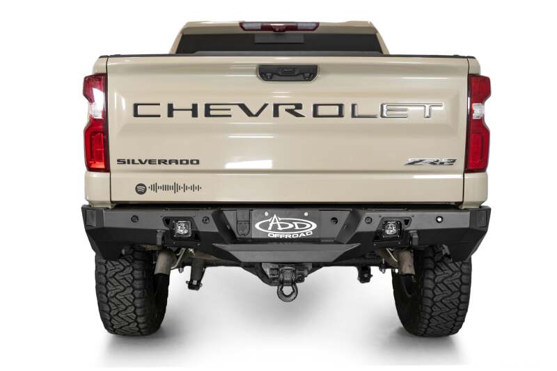 Chevrolet 1500 Bumper - Rear - Addictive Desert Designs - Stealth Fighter - Hammer Black - `22-`27